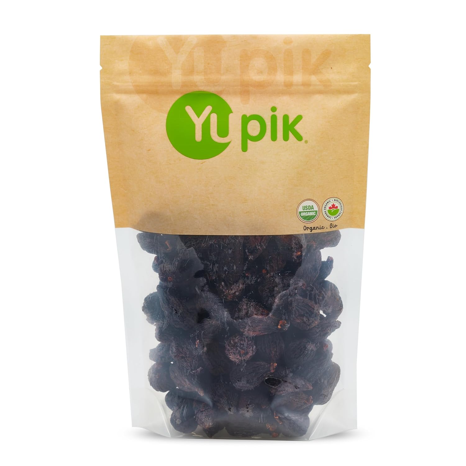 Yupik Organic California Mission Figs, 2.2 Lb, Gluten-Free, Kosher, Vegan, Whole Dried Fruits, Naturally Sweet Dark Figs, No Sulphites, No Added Sugar, Source Of Fiber, Healthy Snacks