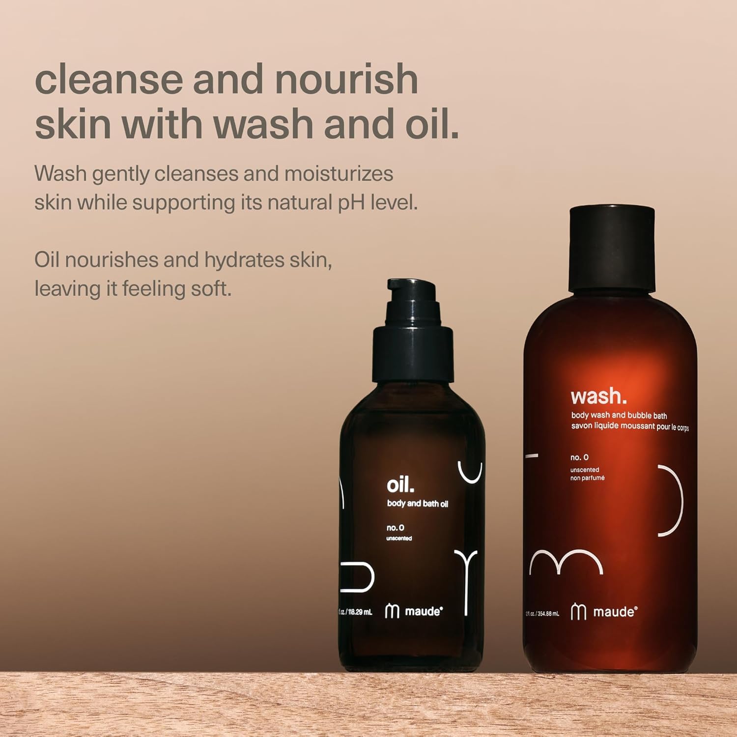 Maude Oil No. 0 - Hydrating Organic Massage + Body Oil - Skin Moisturizer With Organic Jojoba, Coconut & Castor Oil - Rich In Vitamin B + Vitamin E (4 Fl Oz) : Beauty & Personal Care