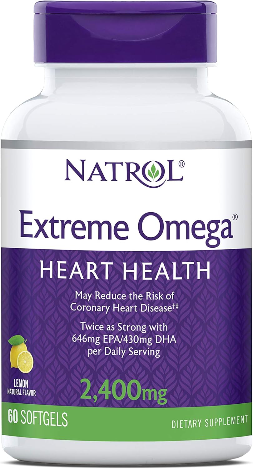 Natrol Omega-3 Extreme,Lemon 60-Count