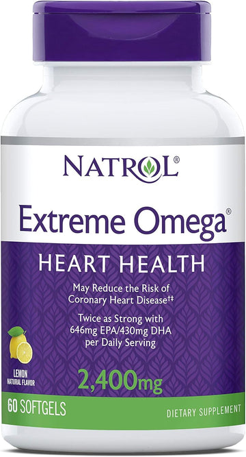 Natrol Omega-3 Extreme,Lemon 60-Count