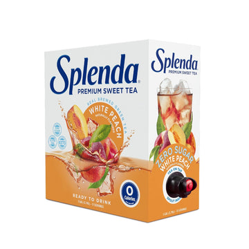 Splenda Premium Sweet Tea On Tap, 1 Gallon Bag In Box Ready To Drink Liquid, White Peach Green Tea, 128 Fl Oz, Packaging May Vary