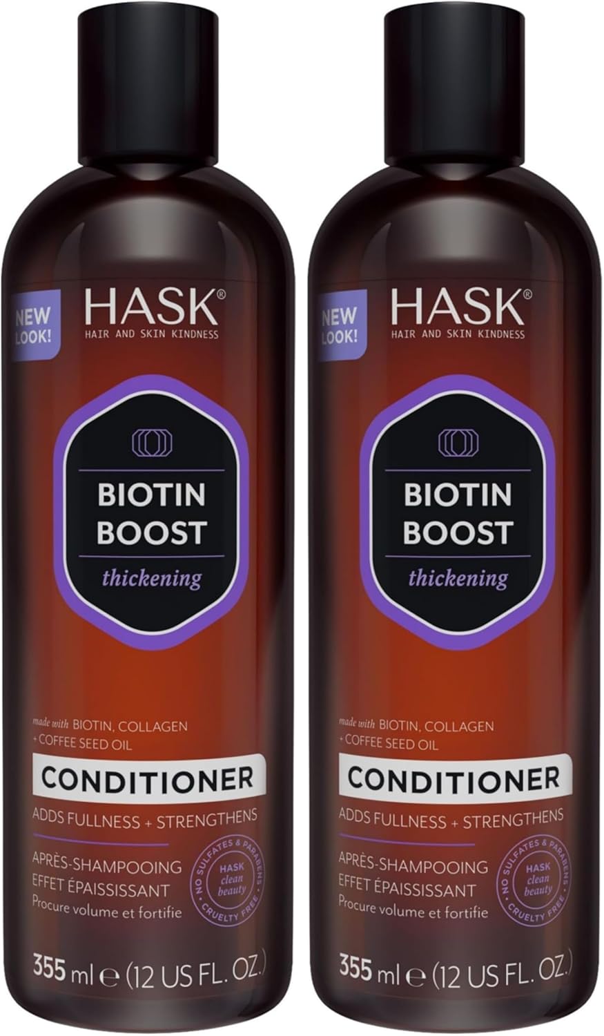 Hask Biotin Boost Thickening Conditioner 355 Ml, (Pack Of 2)