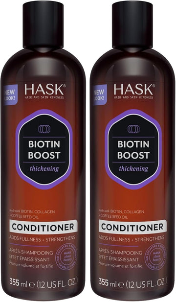 Hask Biotin Boost Thickening Conditioner 355 Ml, (Pack Of 2)