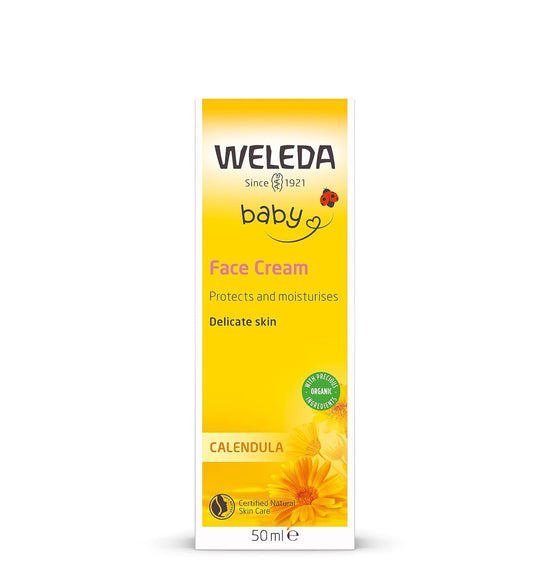 WELEDA Calendula Baby Face Cream, 1.7 FZ
