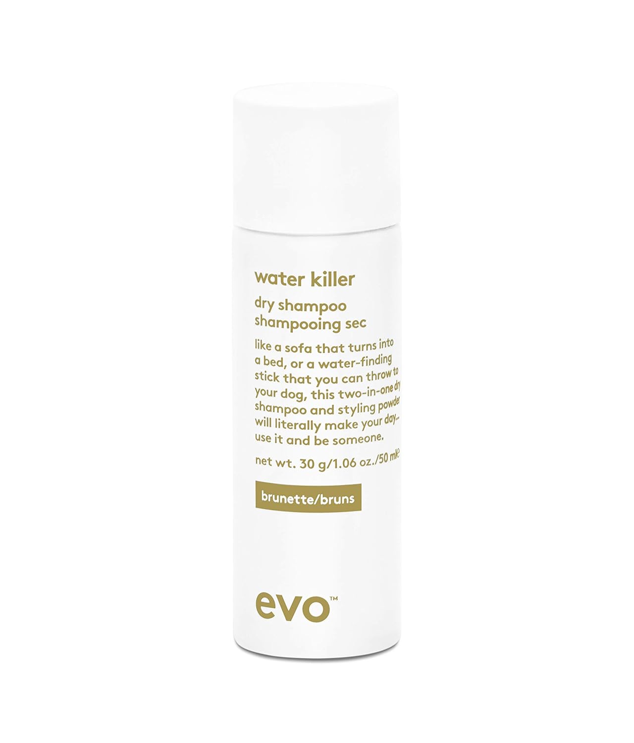 Evo Water Killer Dry Shampoo - Absorbs Oil To Refresh Hair, Reduces Damage From Excessive Washing - Hair Styling Spray