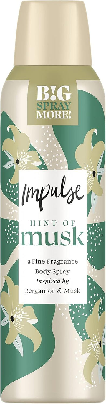 Impulse Hint Of Musk Body Spray Deodorant 6 X 150 Ml