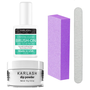 Karlash Nail Repair Kit For Broken Cracked Split Nails. Emergency Easy Quick Fix (Crystal Clear)