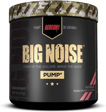 REDCON1 Big Noise Non-Stim Pre Workout Powder - Pump, Muscular Enduran