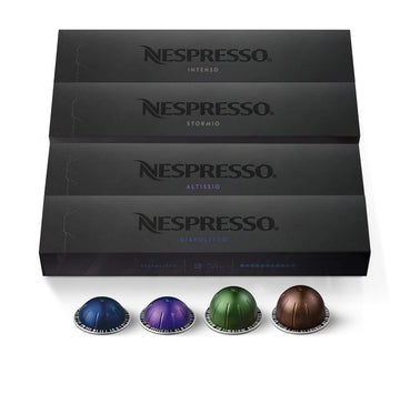 Nespresso Capsules Vertuo, Dark Assortment Variety Pack, Dark Roast Coffee & Espresso, 40-Count Coffee & Espresso Pods, Brews 7.8 Oz And 1.35Oz