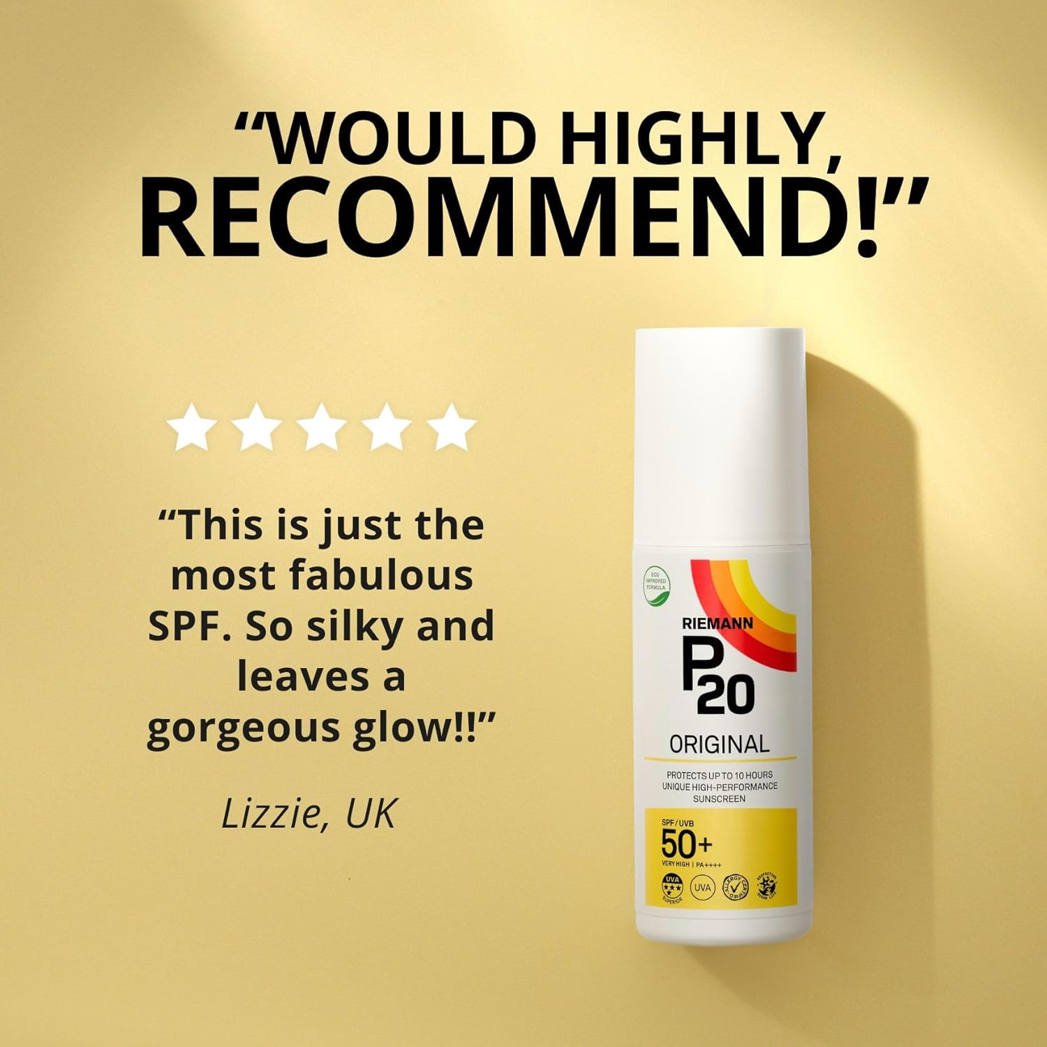 RIEMANN P20 Original SPF50 +Plus Spray 100ml, Advanced Sunscreen Protection, High Performance, Triple Protect + Sweat Resistance, Protects up to 10 Hours, Very Water Resistant, High UVA Protection : Amazon.co.uk: Beauty
