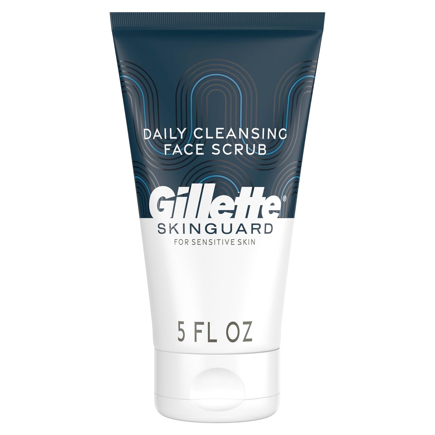 Gillette Skinguard Face Scrub For Men, 5 Oz Daily Cleansing Exfoliating Face Scrub With Shea Butter And Charcoal