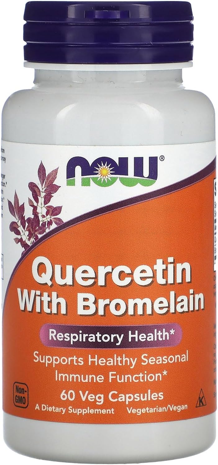 Now Quercetin With Bromelain - 60 Veg Capsules