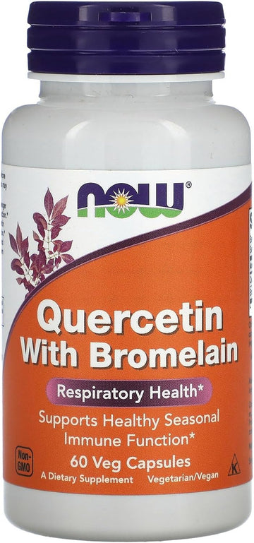 NOW Quercetin with Bromelain - 60 Veg Capsules