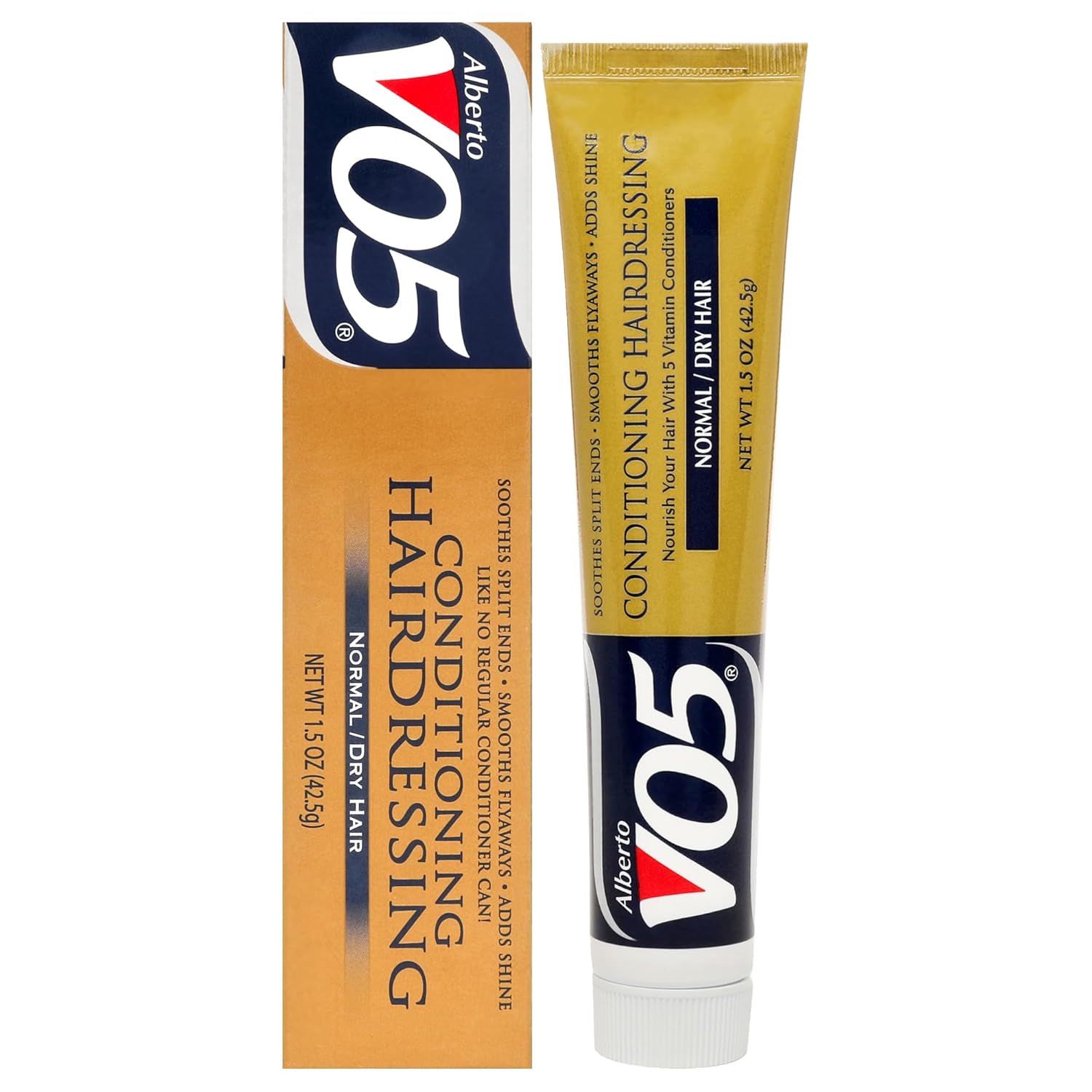 Alberto Vo5 Conditioning Hairdressing For Normal To Dry Hair - Hair Conditioner Styling Product - Smooths Frizz - Brightens Color - 1.5 Oz