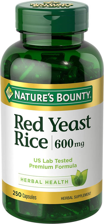 Nature'S Bounty Red Yeast Rice, Herbal Supplement, 600Mg, 250 Capsules