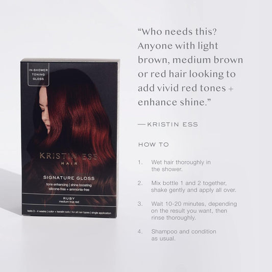 Kristin Ess The One Signature Hair Gloss - Ruby: Medium True Red