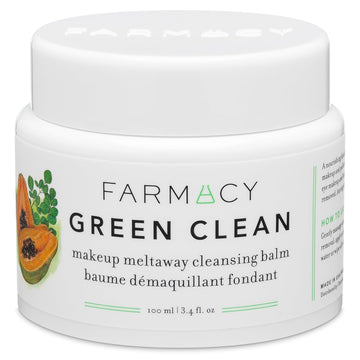 Farmacy Natural Cleansing Balm - Green Clean Makeup Remover Balm - Effortlessly Removes Makeup & SPF - 100ml Makeup Cleansing Balm