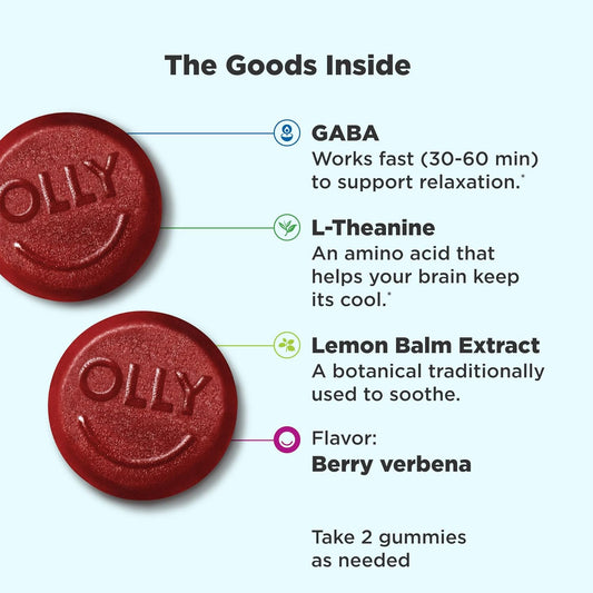 Olly Olly Good Bye Stress Gummies (84Count), 84Count