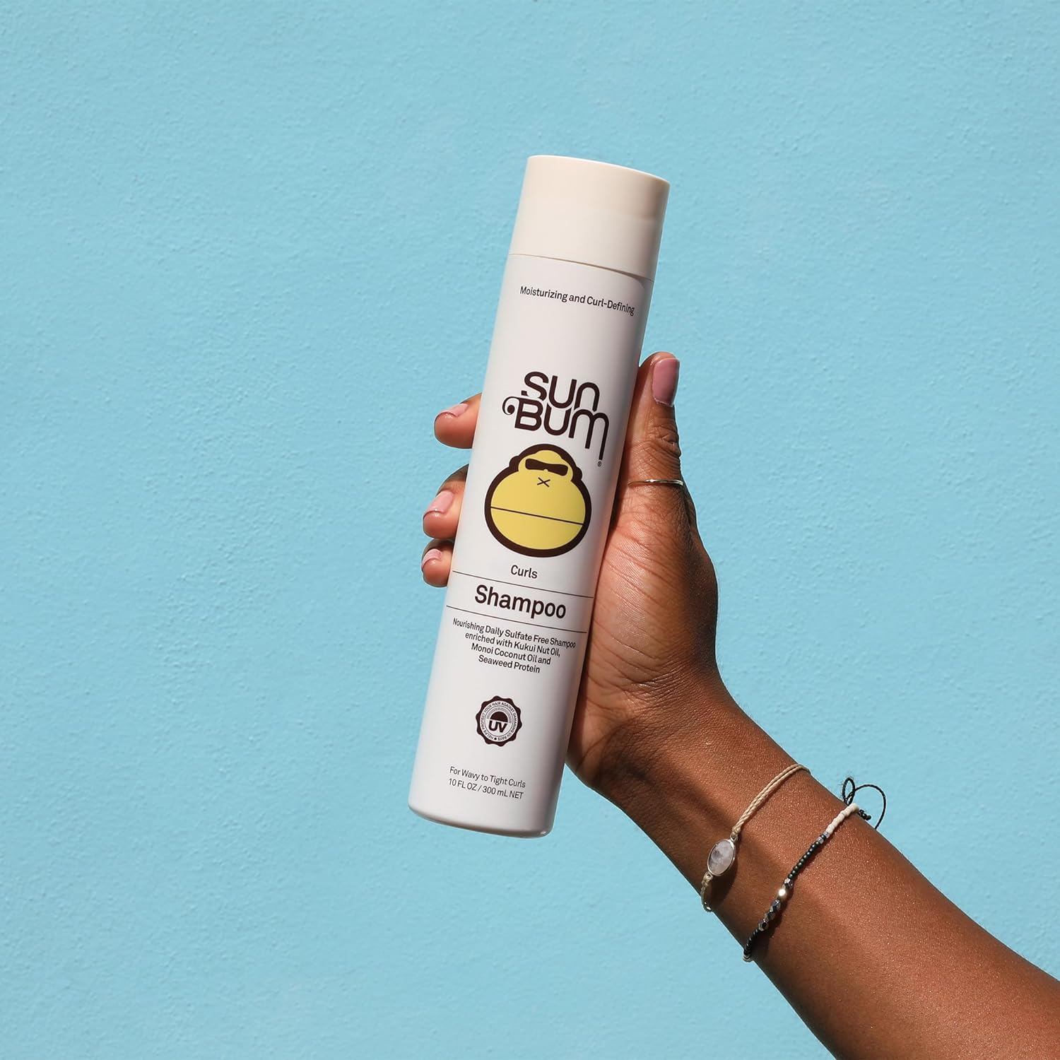 Sun Bum Curls & Waves Shampoo | Vegan and Cruelty Free Moisturizing Hair Wash for Wavy and Curly Hair | 10 oz : Beauty & Personal Care