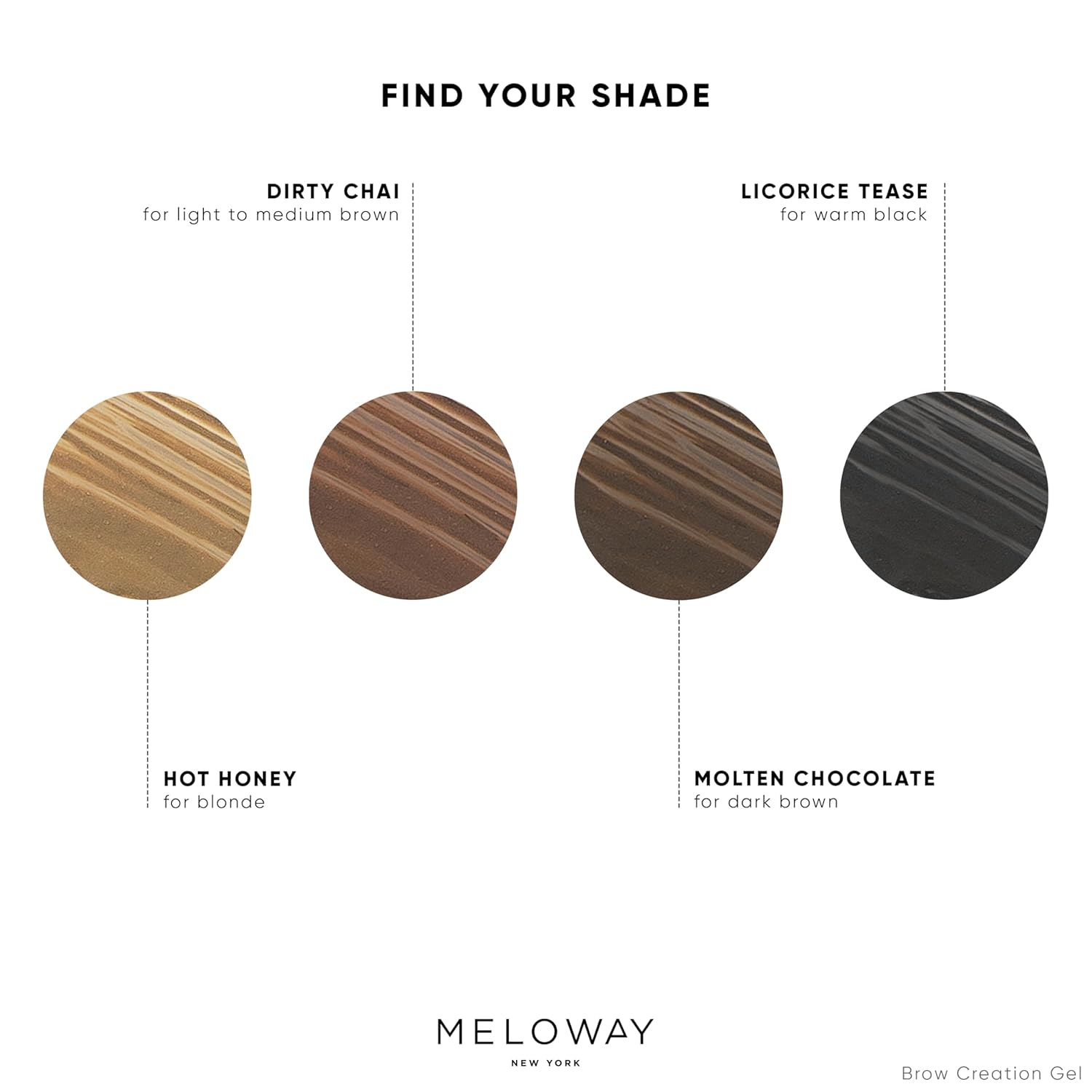 Meloway Brow Creation Gel - Tinted Fiber Gel For Thicker, Fluffier Brows - Patented Brush - Vitamin-Enriched Formula - Vegan, Cruelty-Free, Clean - Made In Usa - Hot Honey (Light Brown) - 6.0Ml : Beauty & Personal Care