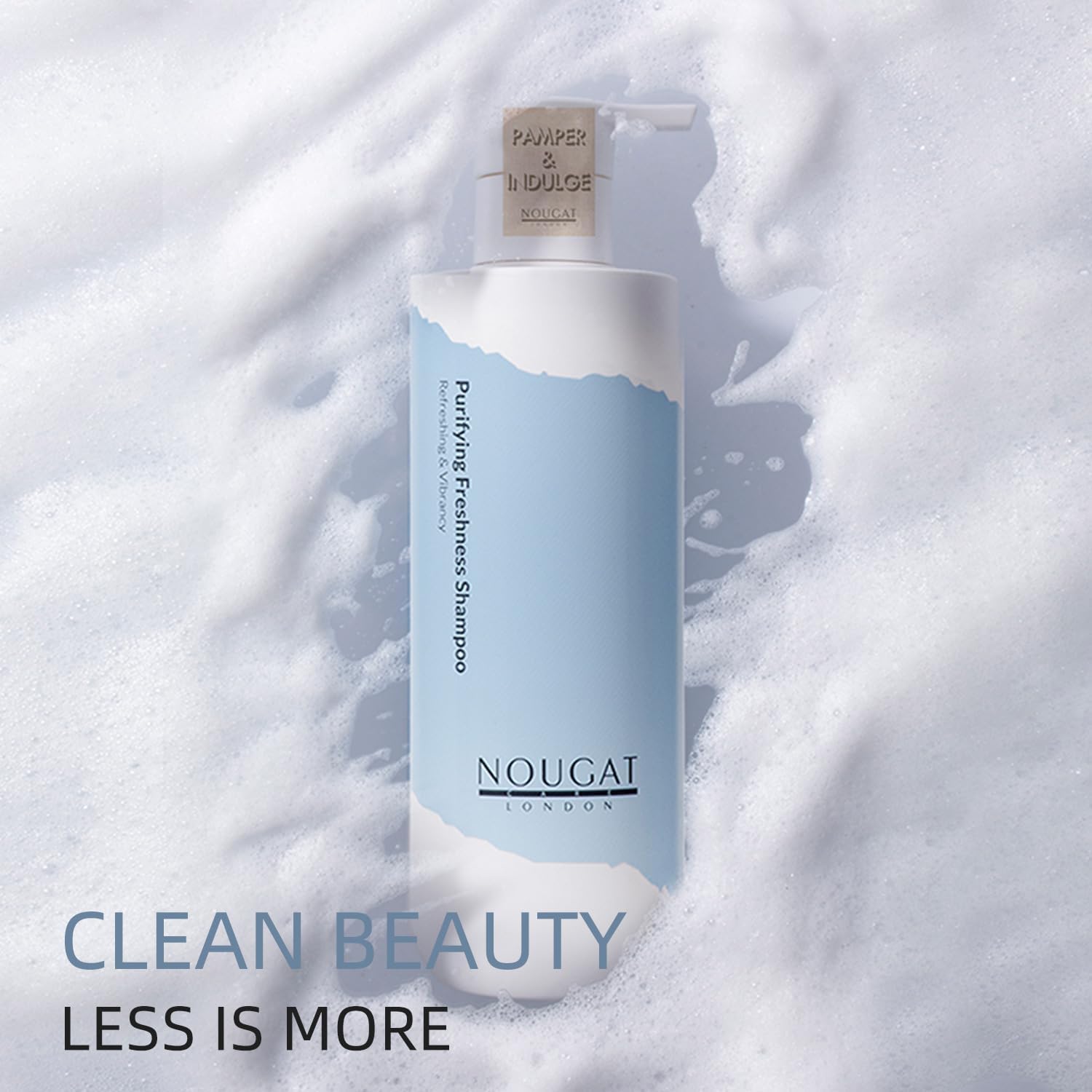Nougat London Purifying Freshness Shampoo, Regrowth & Anti Hair Loss, Hydrating & Strengthening Hair, Sls & Paraben Free, Refresh & Delicate Perfume,Amino Acid Formula, Balances Oil And Water