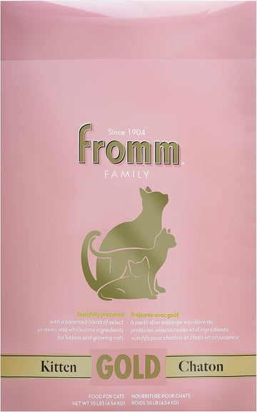 Fromm Kitten Gold Dry Cat Food - Premium Cat Food For Kittens & Pregnant Or Nursing Cats - Chicken Recipe - 10 Lb