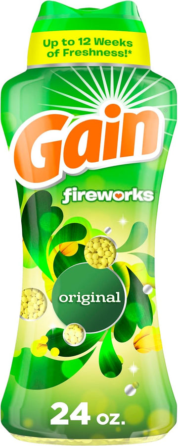 Gain Fireworks In-Wash Laundry Scent Booster Beads, Laundry Beads, Original Scent, 24 Oz