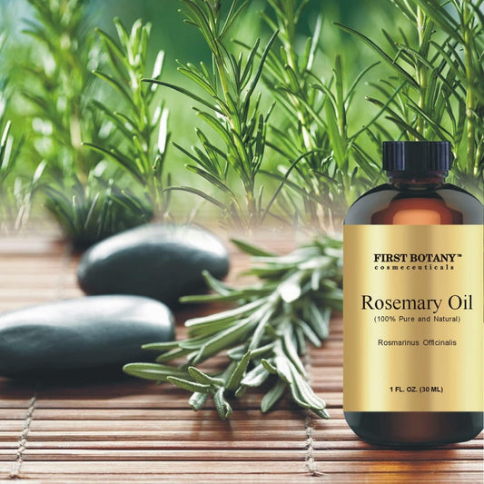 First Botany, 100% Pure Rosemary Essential Oil - Premium Rosemary Oil For Aromatherapy, Massage, Topical & Household Uses - 1 Fl Oz (Rosemary)