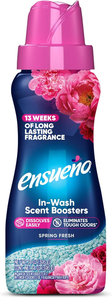 Ensueño In Wash Laundry Scented Booster Beads for Washer - Scent Booster for Large Households & Businesses - Spring Fresh Scent (14 Oz)