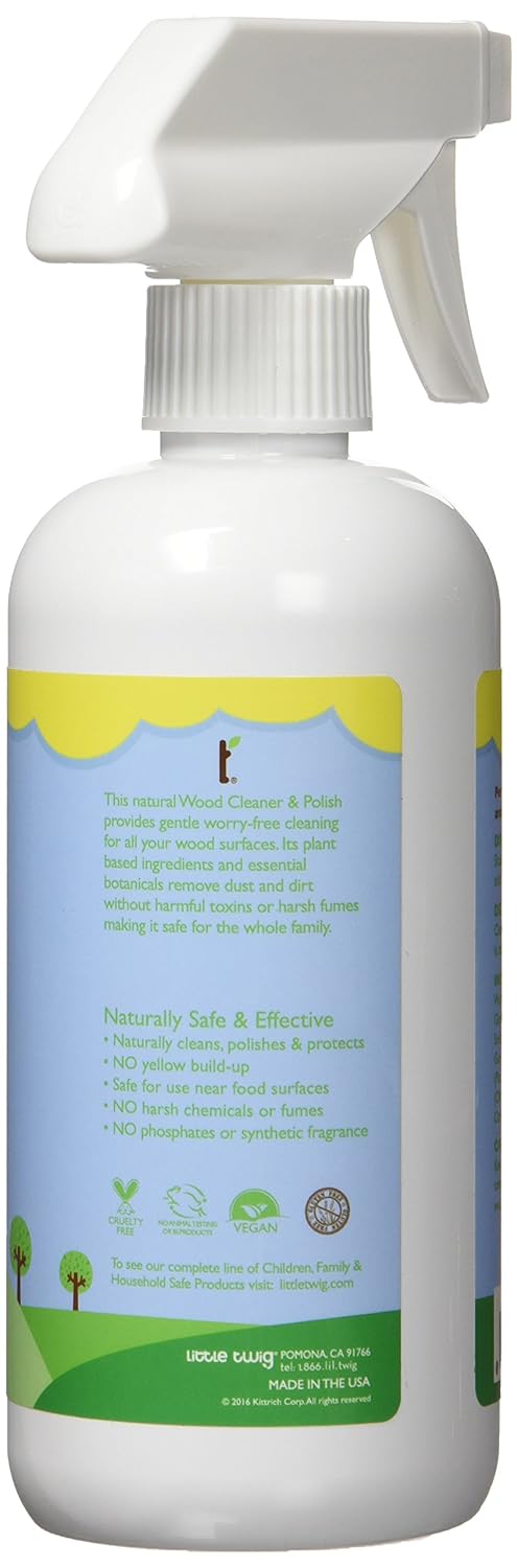 Little Twig Wood Polish, Lemon Fresh Scent, 16 Fluid Ounce