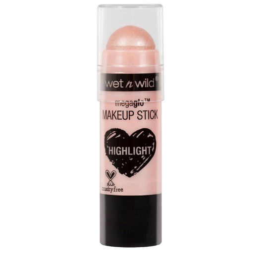 Wet N Wild Megaglo Makeup Stick, Buildable Color, Versatile Use, Cruelty-Free & Vegan - When The Nude Strikes