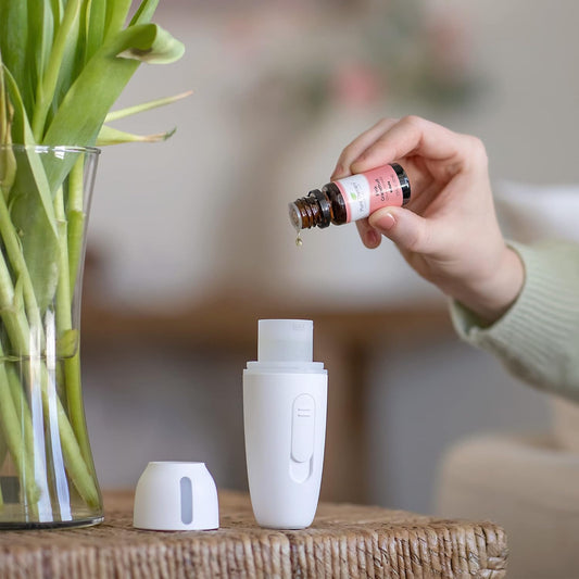 Plant Therapy Mini Portable Diffuser For Essential Oils, Compact & Lightweight, Rechargeable Via Usb, Car Home Office Bedroom Outdoor & On The Go Aromatherapy, Cordless, Diffusion Up To 8 Hours