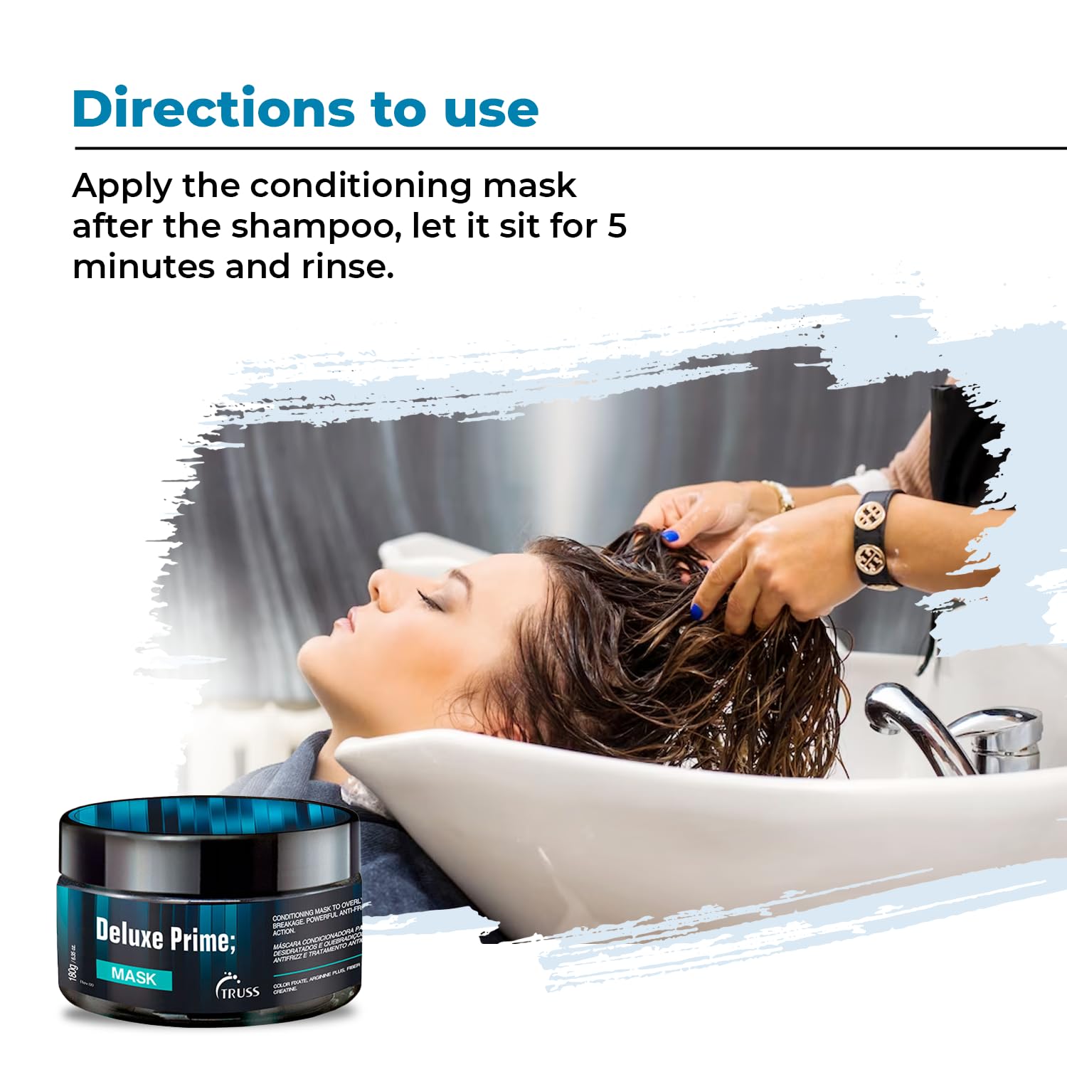 TRUSS Prime Mask - Deep Conditioning Treatment - Creatine & Arginine Plus Hair Repair, Rebuilds Vitality Back to Damaged and Dry Hair - Reduces Fading with Color Fixative (6.35 oz) : Beauty & Personal Care