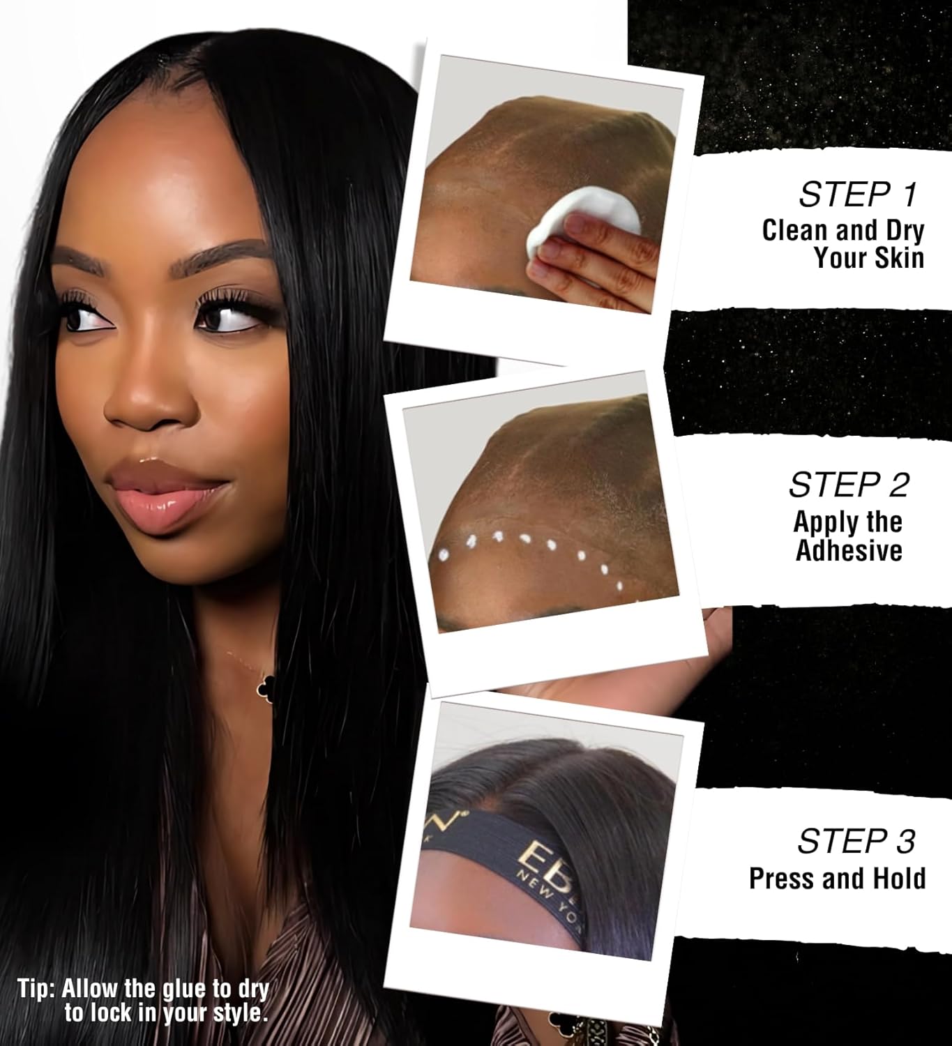 EBIN NEW YORK Wonder Lace Bond Extreme Firm Hold 1.18oz - No Residue Improved Formula Easy to Apply Fast Drying Waterproof Latex Free Perspiration Resistant : Amazon.co.uk: Beauty