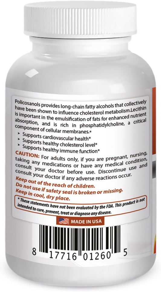 Best Naturals Policosanol 10 Mg 120 Capsules