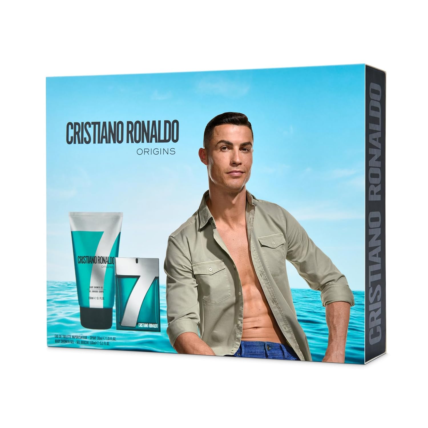 Cr7 Cristiano Ronaldo Cristiano Ronaldo Cr7 Origins - Perfume For Men - Body Shower Gel - Cologne For Men With Pineapple Sorbet, Mandarin, Bay Leaf Notes - 2 Pc Gift Set : Beauty & Personal Care