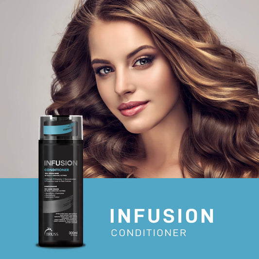 Truss Infusion Shampoo And Conditioner Set For Dry Damaged Hair Bundle With Miracle Hair Mask