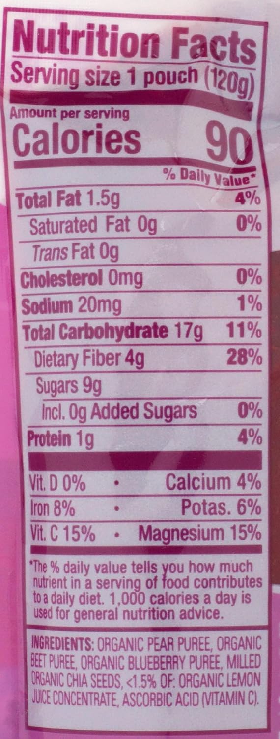 Happy Tot, Blueberry, Pear, Beet (Pack Of 2)
