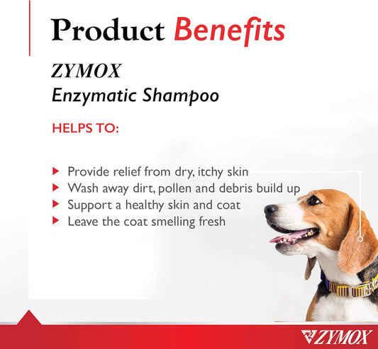 Zymox Enzymatic Shampoo For Dogs And Cats, 12Oz