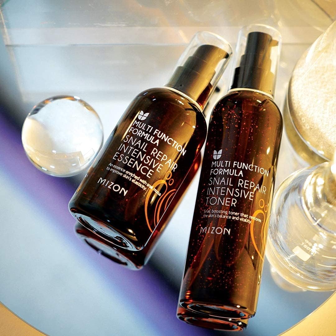 Mizon Snail Repair Intensive Toner Snail Mucin Hyaluronic Acid Adenosine Centella Asiatica Moisturizer Fine Line Treatment Safe Formula Korean Skincare (3.38 Fl Oz) : Beauty & Personal Care