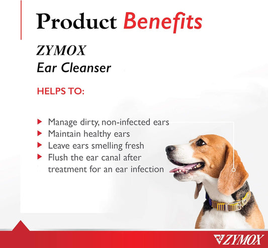 Zymox Ear Cleanser Solution For Dogs And Cats, 1 Gallon