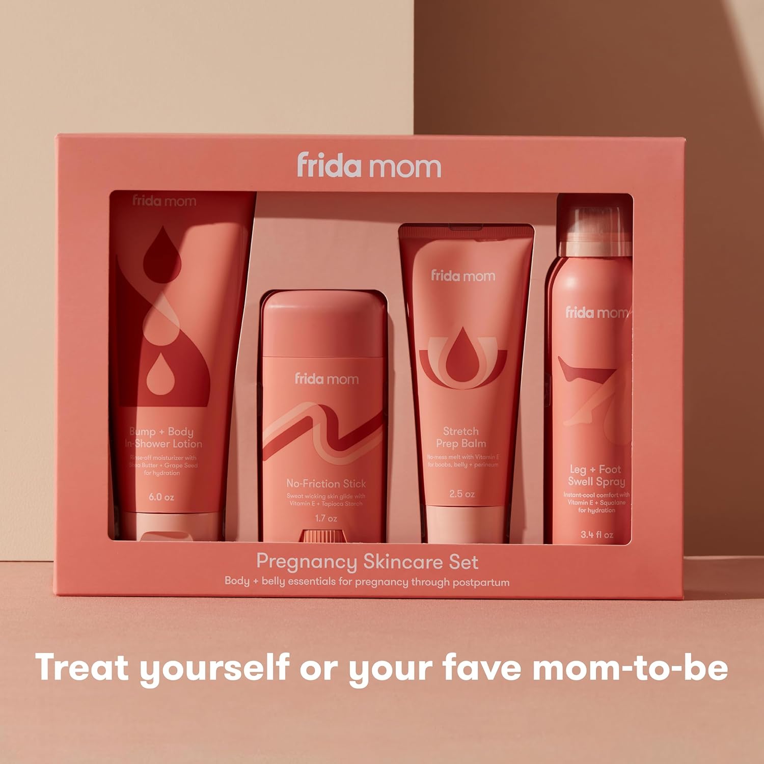 Frida Mom Pregnancy Skincare Set, Body Relief for Stretch Marks, Dry Skin, Swelling, & Chafing - 4pk Set : Beauty & Personal Care