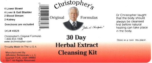 Dr. Christopher Herbal Cleansing Extract Kit