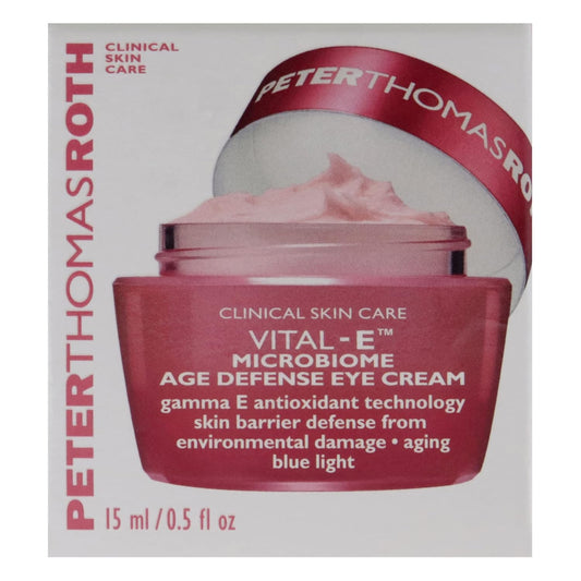 Peter Thomas Roth | Vital-E Microbiome Age Defense Eye Cream | Anti-Pollution Eye Cream, Blue Light Defense Skin Care, Anti-Aging Eye Cream, 0.5 Fl. Oz