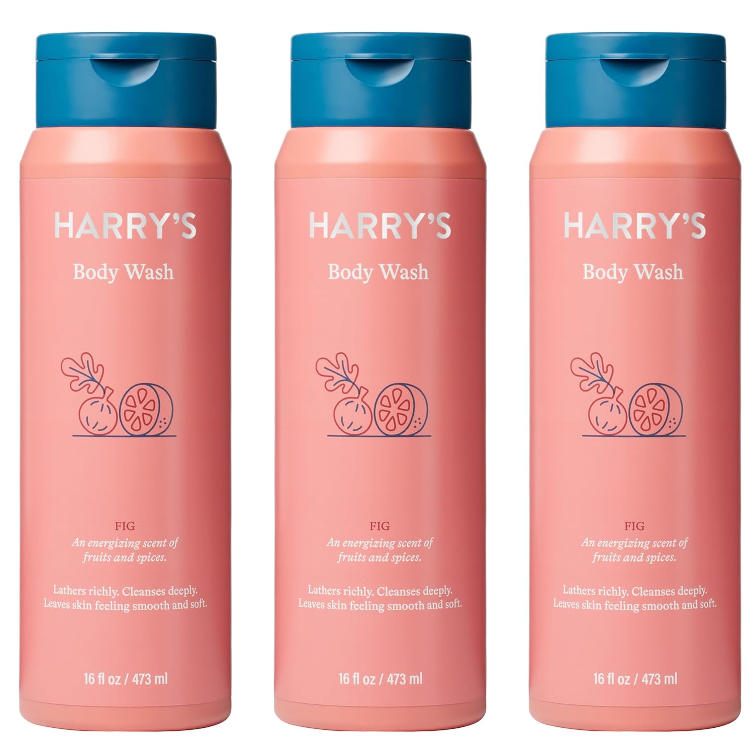 Harry'S Men'S Body Wash Shower Gel - Fig 16 Fl Oz (Pack Of 3)