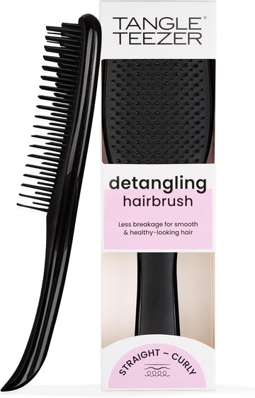 Tangle Teezer The Ultimate Detangler Hairbrush | For Wet & Dry Hair | Detangles All Hair Types | Reduces Breakage, Eliminates Knots | Two-Tiered Teeth & Comfortable Handle | Rosebud Pink