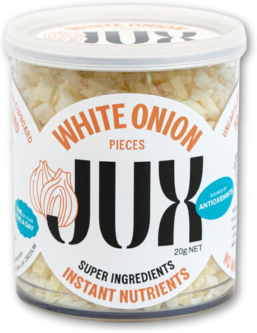 Jux Freeze-Dried Garlic | 100% Natural & Nutrient-Rich | Rehydrates Instantly For Cooking, Sauces & Garnishing | Long Shelf Life | Equals 600G Of Fresh Garlic | No Additives, Vegan (60G)
