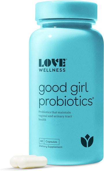 Love Wellness Vaginal Probiotics For Women, Good Girl Probiotics | Ph Balance Supplement For Feminine Health With Prebiotics | Urinary Tract Health For Vaginal Odor & Flora | 60 Count (Pack Of 1)