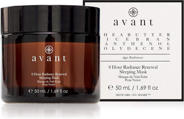 Avant | Hydrating Skin Care Face Mask | Helps Nourish, Reduce Signs Of Ageing & Revitalises Skin | 8 Hour Radiance Renewal Sleeping Mask | 1X 50Ml