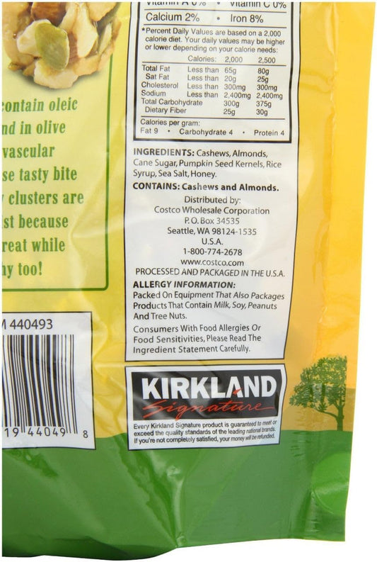 Kirkland Signature Cashew Clusters 907Gms